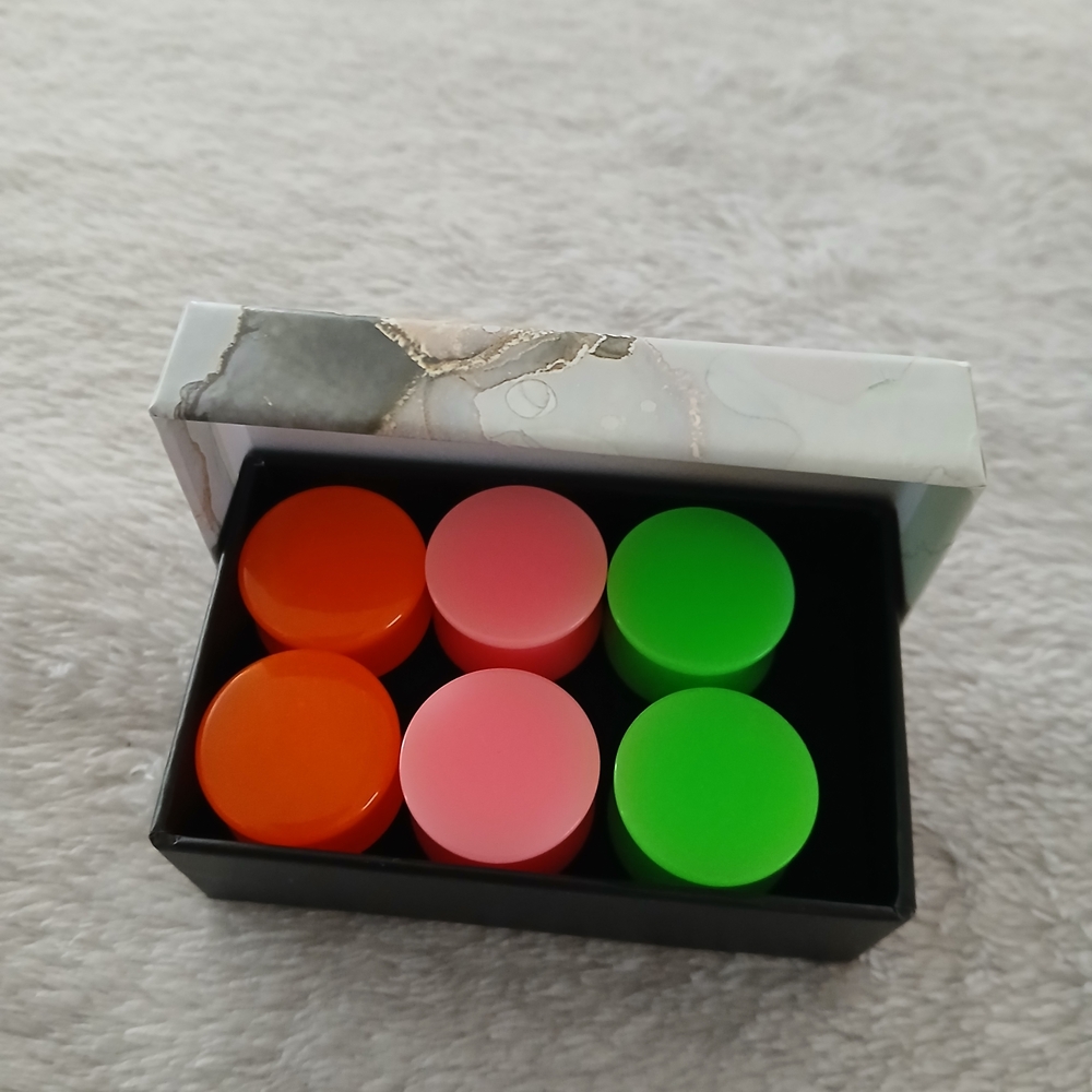 Colorful Acrylic Ear Plugs Set 19mm